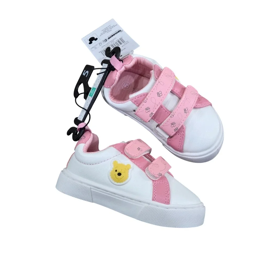 Disney Baby Winnie the Pooh Toddler‎ Sneakers Size 5 Pink White Velcro NEW